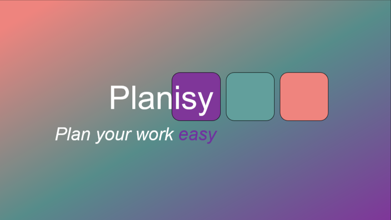 Planisy - Plan your work easy