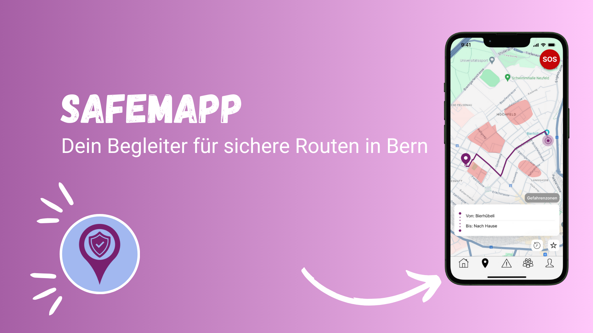 SafeMapp: Dein Begleiter für sichere Routen in Bern