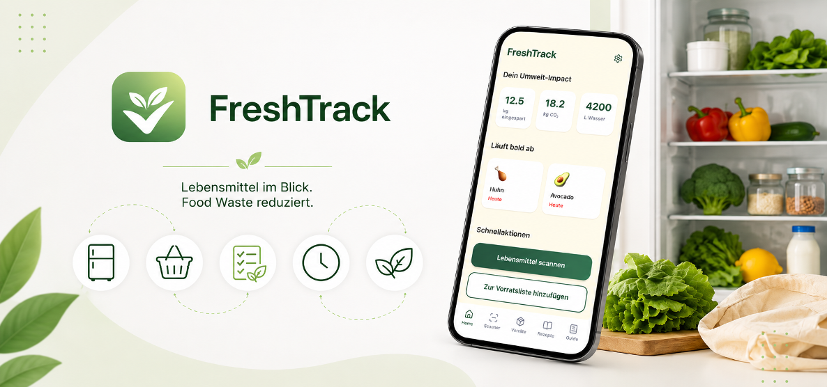 FreshTrack: Lebensmittel im Blick. Food Waste reduziert.