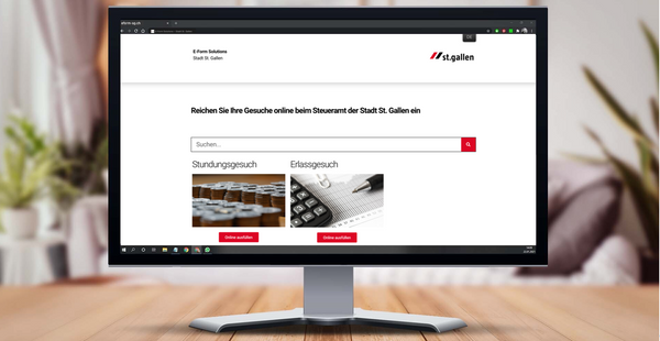 E-Form St. Gallen – Online Einreichung von Stundungs- und Erlassgesuchen