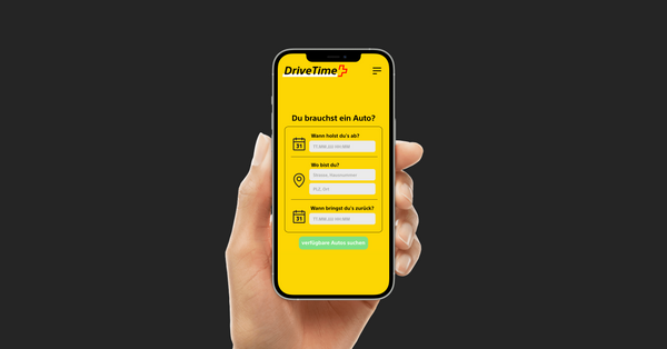 Ein Prototyp der Online-Plattform "DriveTime"