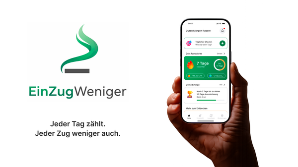 EinZugWeniger – Digitale Unterstützung für den Rauchstopp